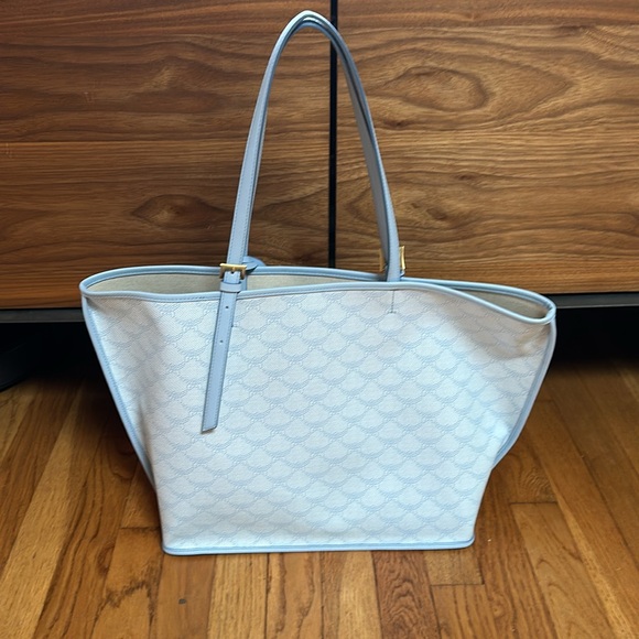 NWT MCM medium HIMMEL SHOPPER IN LAURETOS in SS24 Ancient Blue - Picture 3 of 7